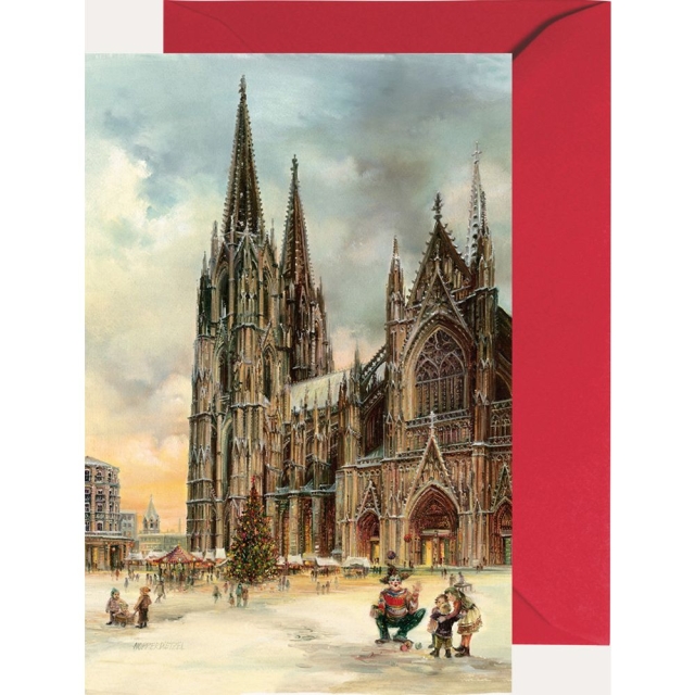 Miniadventskalender mit Umschlag Köln / Dom