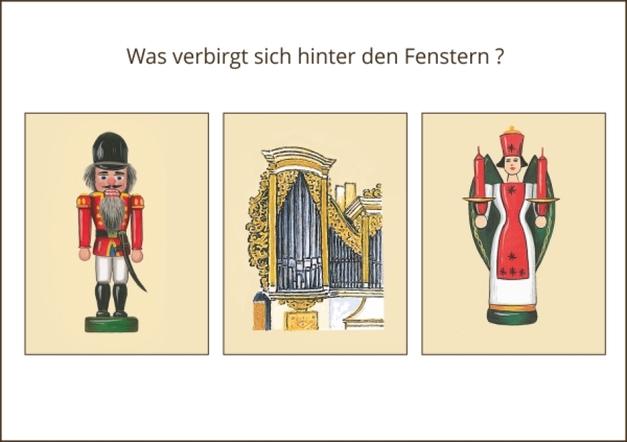 Miniadventskalender mit Umschlag Freiberg