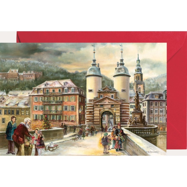 Miniadventskalender mit Umschlag Heidelberg