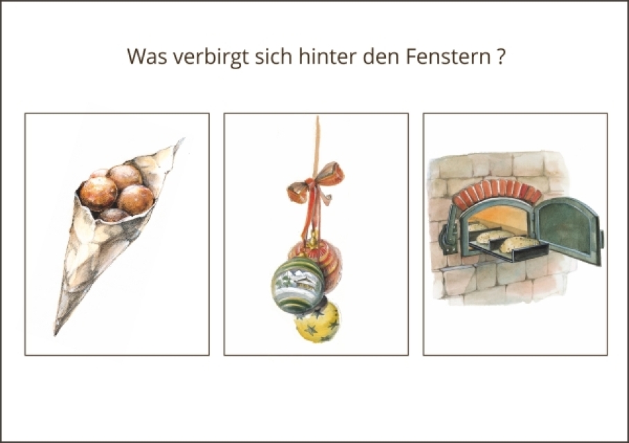 Miniadventskalender mit Umschlag Jena