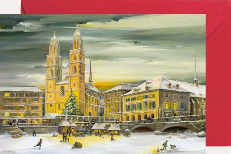 Miniadventskalender mit Umschlag Zürich