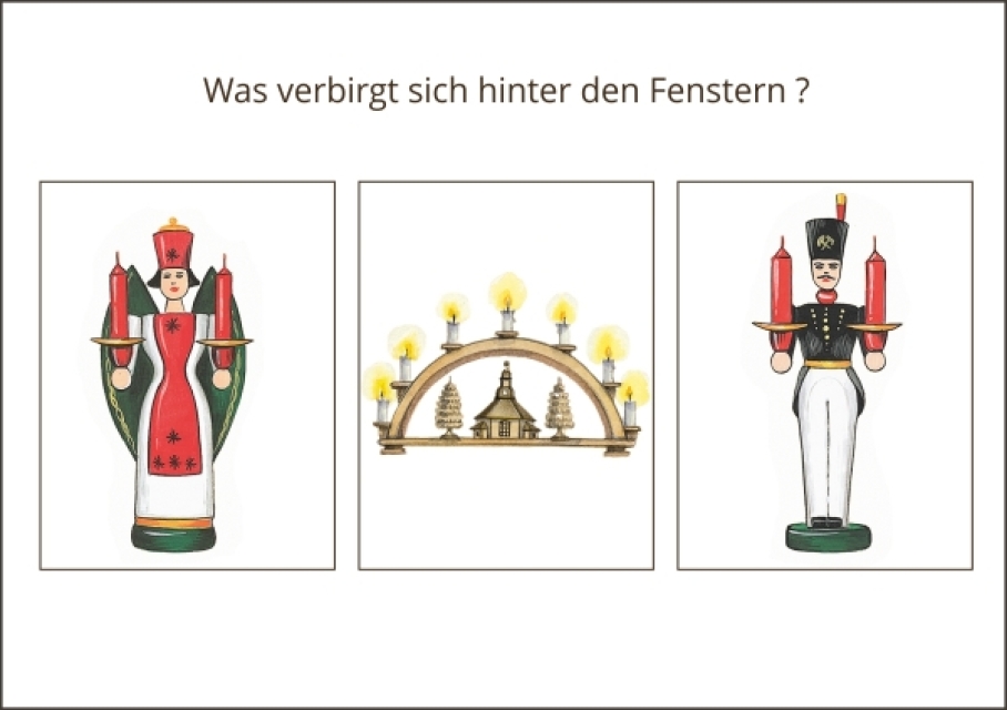 Tisch Adventskalender Seiffener Kirche