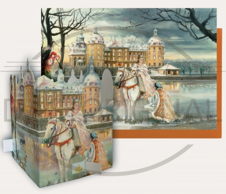 Tisch Adventskalender Drei Haselnüsse für Aschenbrödel