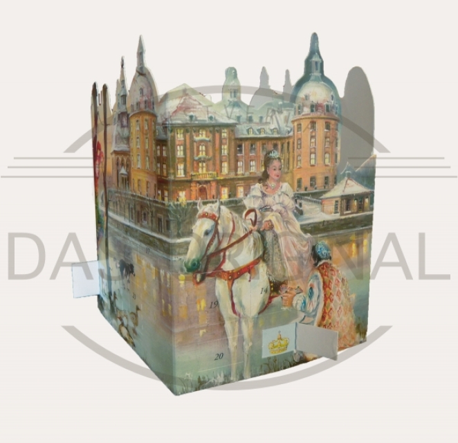 Tisch Adventskalender Drei Haselnüsse für Aschenbrödel