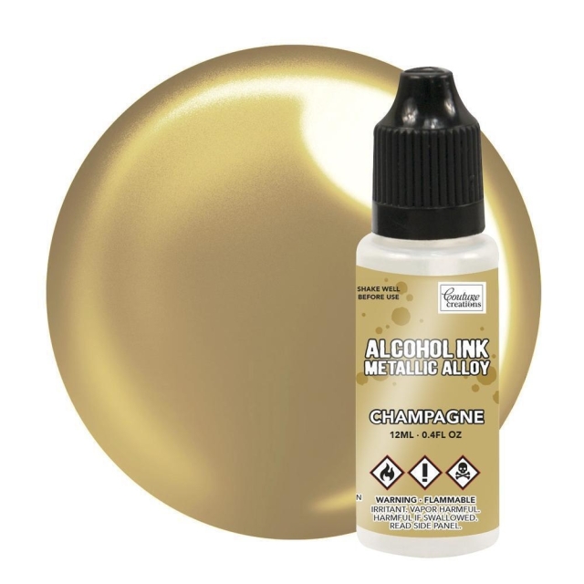 Couture Creations Alcohol Ink 12 ml Metallics Champagne