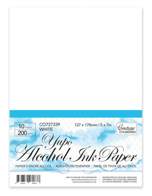 Couture Creations Yupo Alcohol Ink Paper White A5