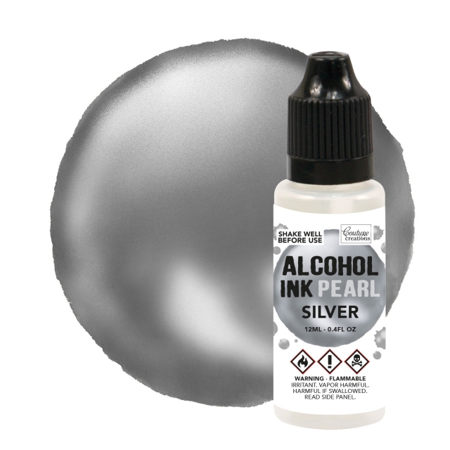 Couture Creations Alcohol Ink Pearl Silver 12 ml