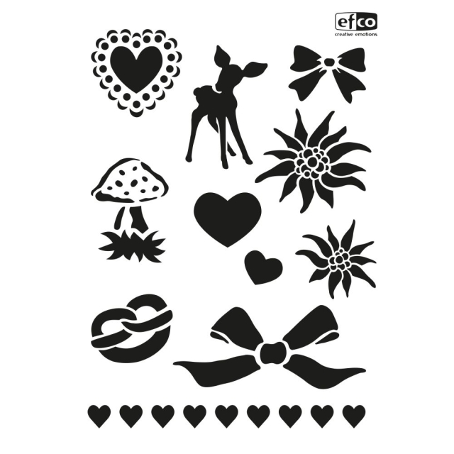 Stencil Alpenchic DIN A4 11-teilig