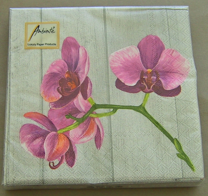 Ambiente Lunch Serviette 33 x 33 cm pro Stück Single Orchid
