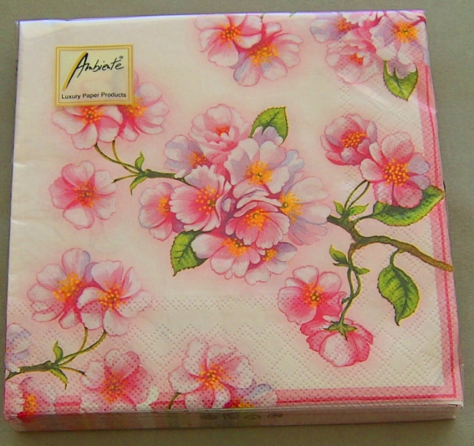 Ambiente Lunch Serviette 33 x 33 cm pro Stück Spring Blossoms