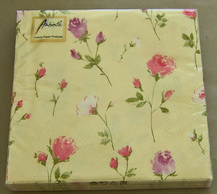 Ambiente Lunch Serviette 33 x 33 cm pro Stück Romance Cream