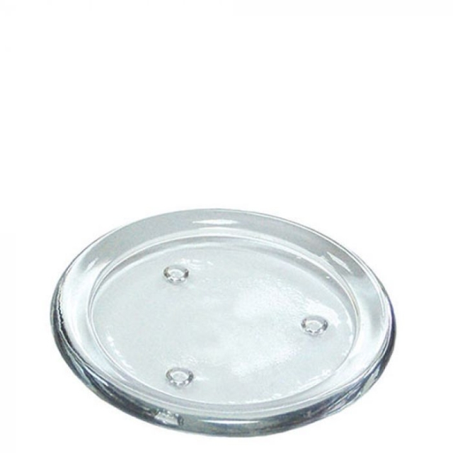Ambiente Kerzenhalter Kerzenuntersetzer aus Glas Candle Holder BIG