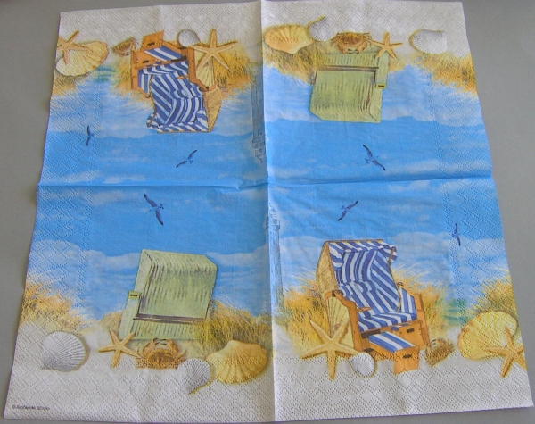 Ambiente Lunch Serviette 33 x 33 cm pro Stück Day at Sea