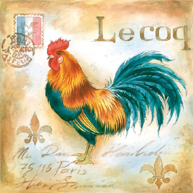 Ambiente Lunch Serviette Le Coq pro Stück