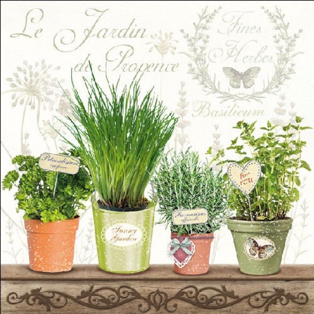 Ambiente Lunch Serviette 33 x 33 cm pro Stück Le Jardin de Provence