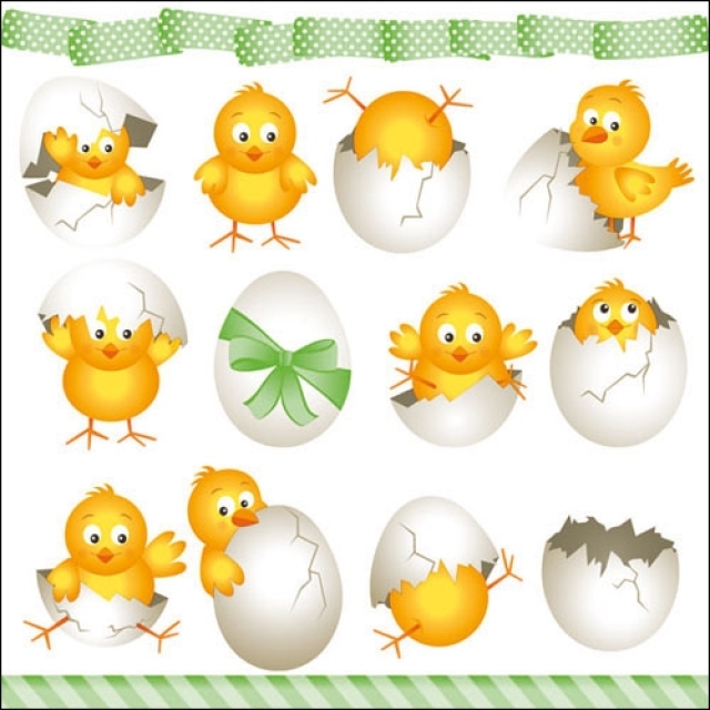 Ambiente Lunch Serviette 33 x 33 cm pro Stück Funny Chickens