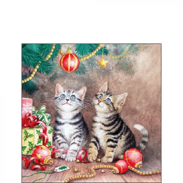 Ambiente Cocktail Serviette 25 x 25 cm pro Stück Magic of Christmas
