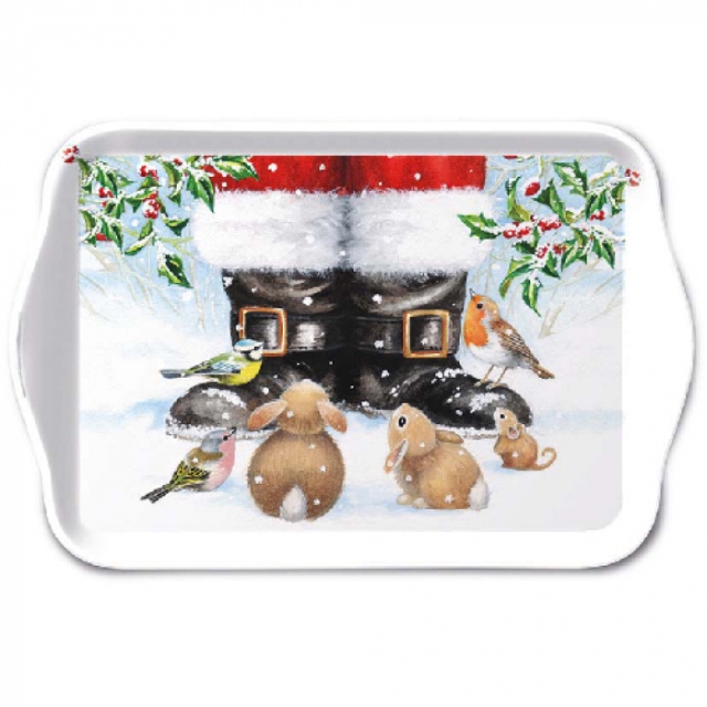 Ambiente Tray Melamine 13 x 21 cm Looking Up To Santa