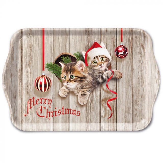 Ambiente Tray Melamine 13 x 21 cm Curious Kittens