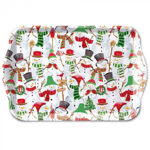 Ambiente Tablett 13 x 21 cm Snowman Party