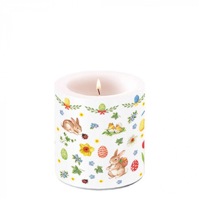 Ambiente Kerze Small 7,5 x 9 cm Easter College