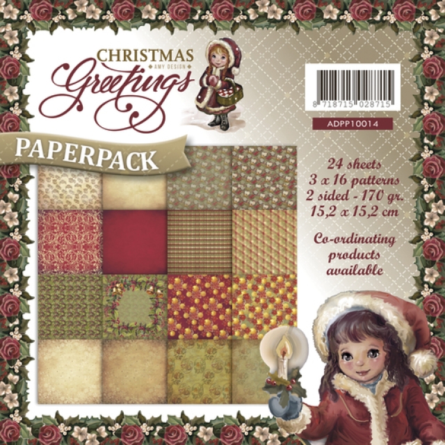 Amy Design Paperpack Christmas Greetings