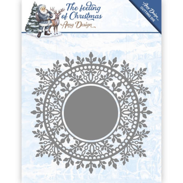 Amy Design Die Schneideschablone The Feeling of Christmas Ice crystal circle
