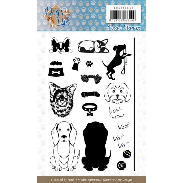 Amy Design Clearstamp Dog's Life