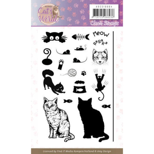 Amy Design Clearstamp Cats' World