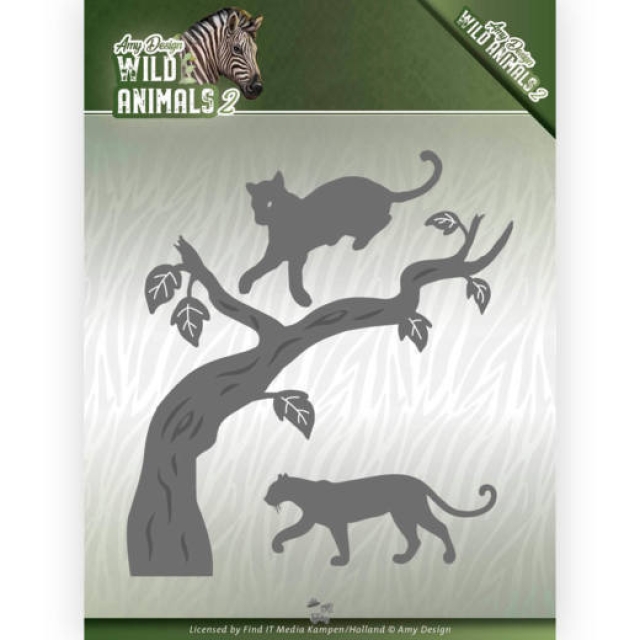 Amy Design Die Schneideschablone Wild Animals 2 Panther