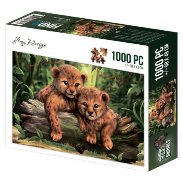 Amy Design 1000 Teile Puzzle Wild Animals Cubs