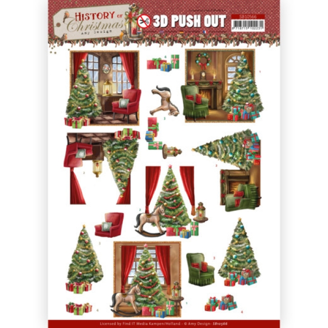 3D Pushout / Stanzbogen Amy Design History of Christmas - Christmas Home
