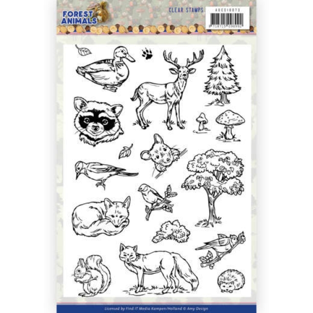 Amy Design Clear Stamps Forest Animals
