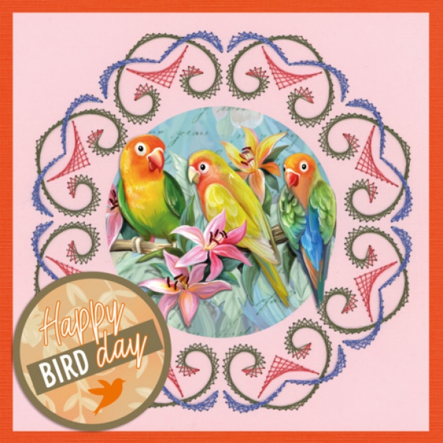 Amy Design Stitch and Do on Colour Colourful Feathers