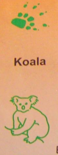 Doppelseitiger Stempel Koala