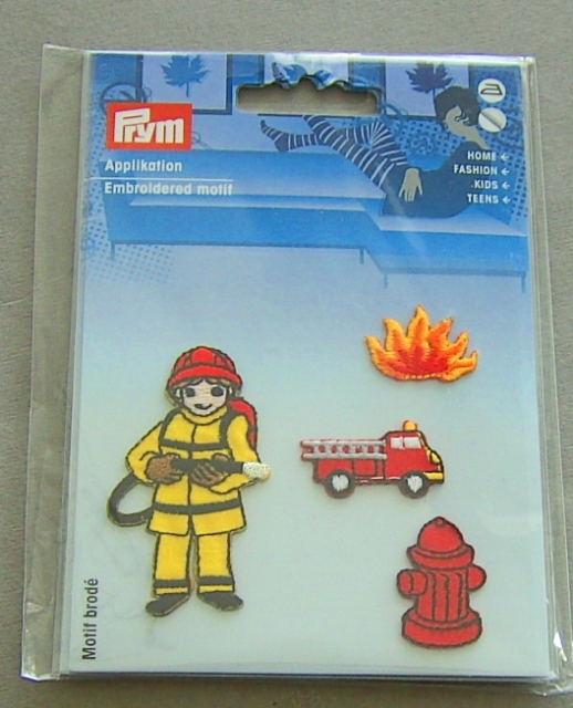 Applikation Feuerwehr Set aus 4 Teilen