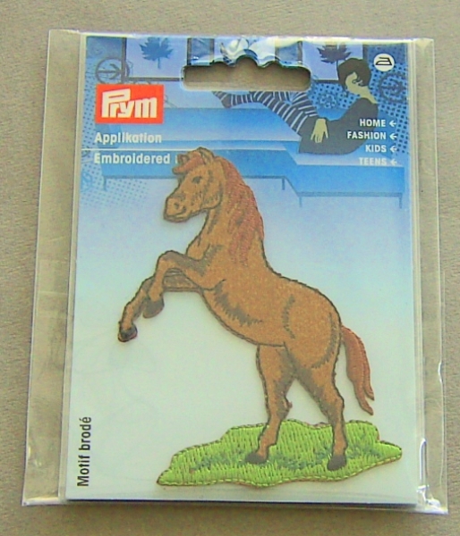 Applikation Pferd springend 8,5 x 7 cm