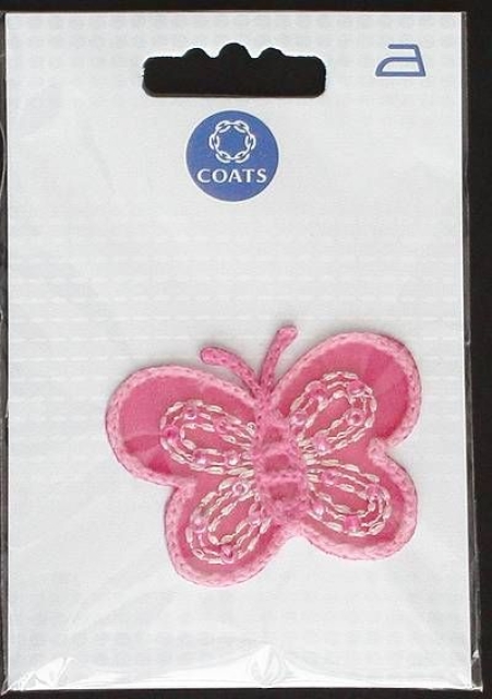 Coats Applikation je Stück Schmetterling