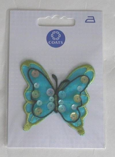 Coats Applikation je StückSchmetterling