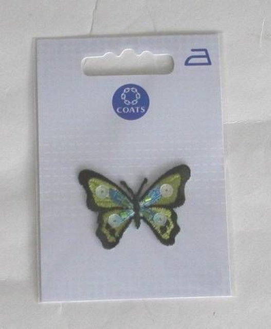 Coats Applikation je Stück Schmetterling