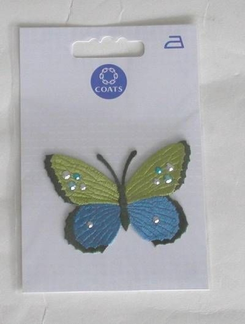 Coats Applikation je Stück Schmetterling