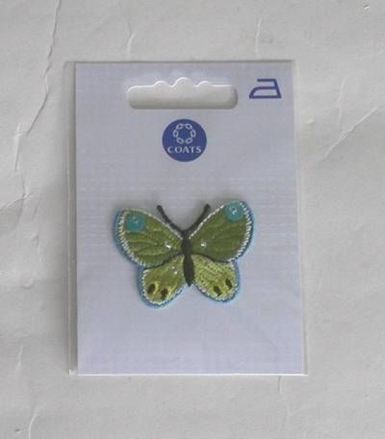 Coats Applikation je Stück Schmetterling