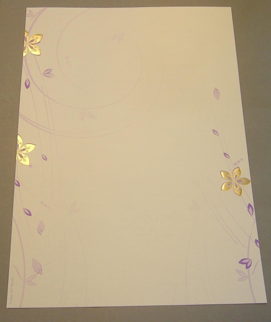 Artoz Andante Design Papier A4 "Goldene Blüten"