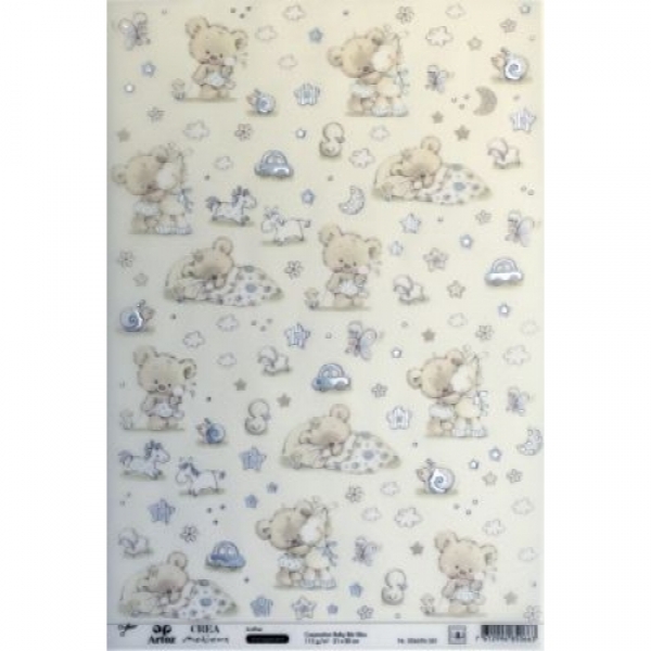 Artoz Creamotion transparent Baby Bär blau