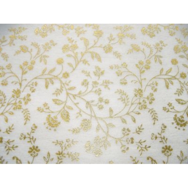 Artoz Non-Woven Papier Blumen gold A4