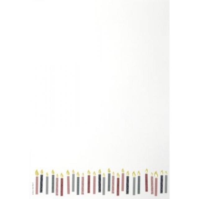 Artoz Andante Design Papier A4 Kerzen mit Effektfolie