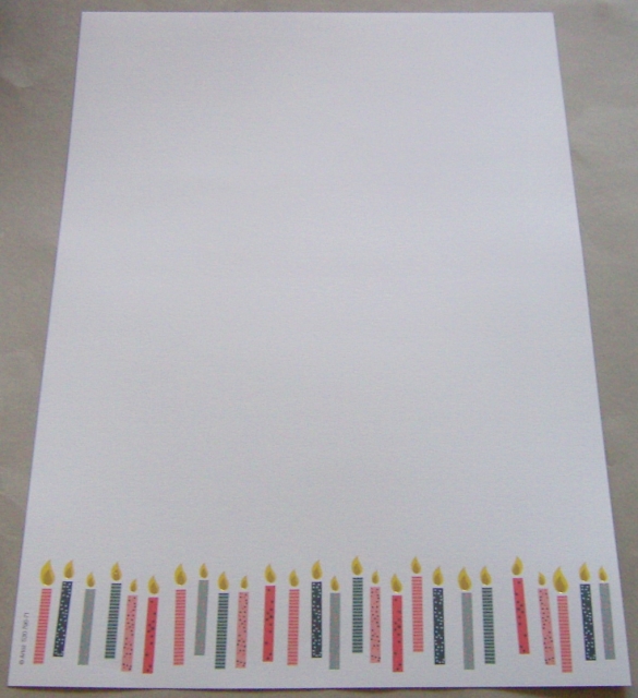 Artoz Andante Design Papier A4 Kerzen mit Effektfolie