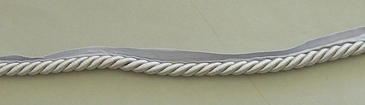 PE Atlaskordel-Paspel pro Meter silber