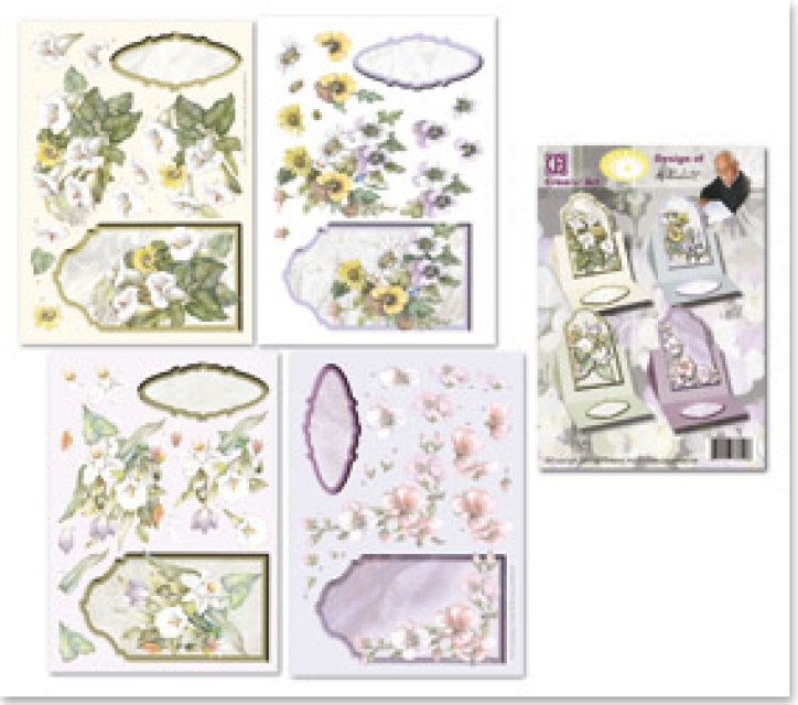 Reddy Cards Bastelset für 4 Aufstellkarten A6 Set IV