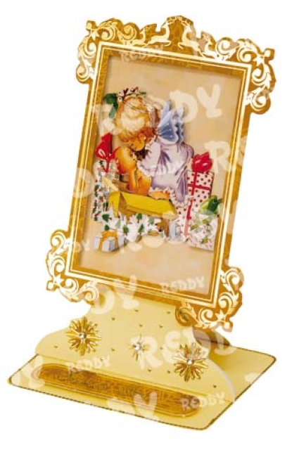 Reddy Cards Bastelset für 4 Aufstellkarten Weihnachten, Engel